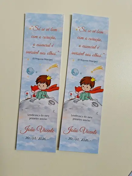 Marca Página Personalizado Pequeno Príncipe