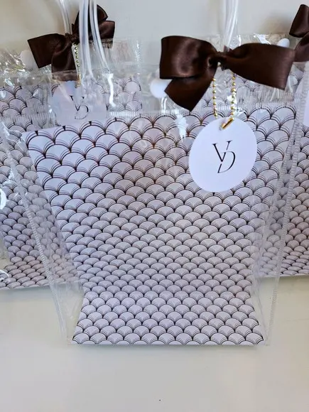 Sacola Bolsa Cristal Personalizada 20x28 Casamento