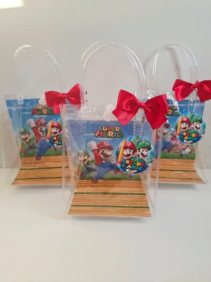 Sacolinha Cristal com Tag 15x20