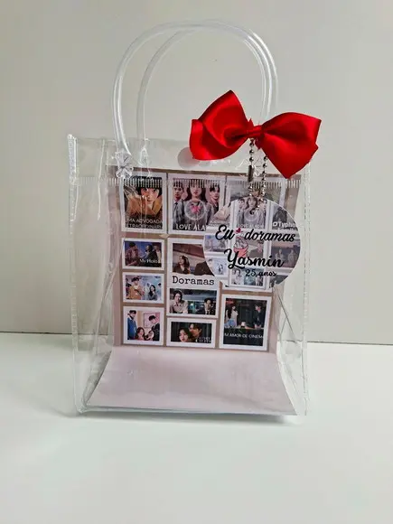 Sacolinha Cristal Personalizada 15x13 Dorama