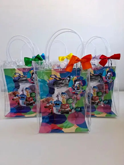 Sacolinha Cristal Personalizada 15x20 Mickey Minnie