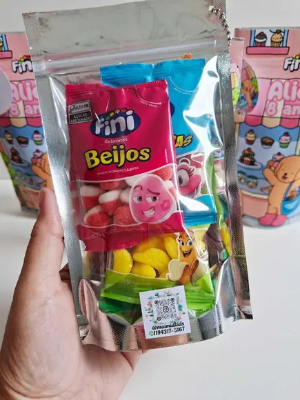 Saquinho Zip + Tag com Bala Fini Bobbie Goods