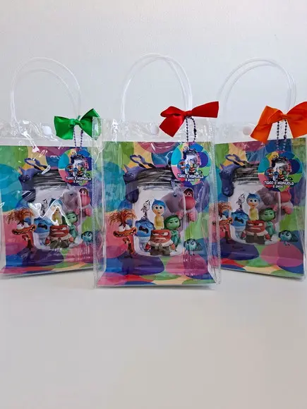 Sacolinha Cristal Personalizada 15x20 Mickey Minnie