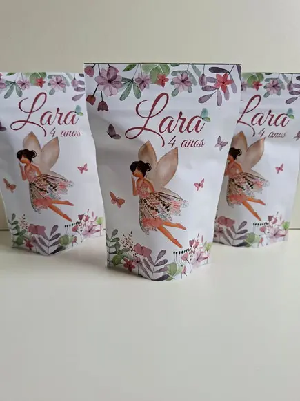 Saquinho Zip com Bala Fini 10x15 Fada
