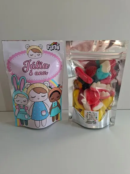 Saquinho Zip com Bala Fini 10x15 Metoo