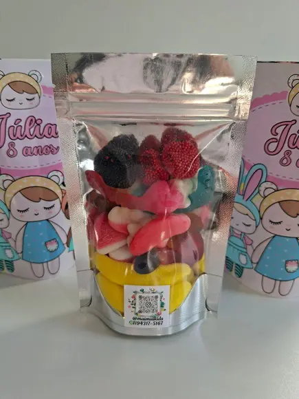 Saquinho Zip com Bala Fini 10x15 Metoo