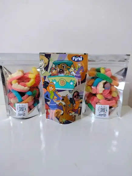 Saquinho Zip com Bala Fini 10x15 Scooby Doo