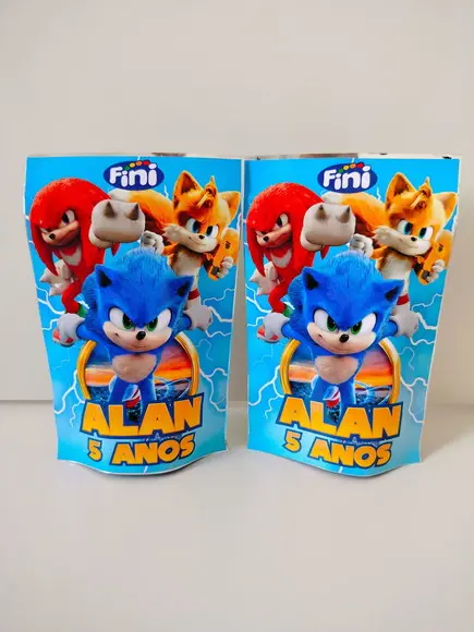 Saquinho Zip com Bala Fini 10x15 Sonic