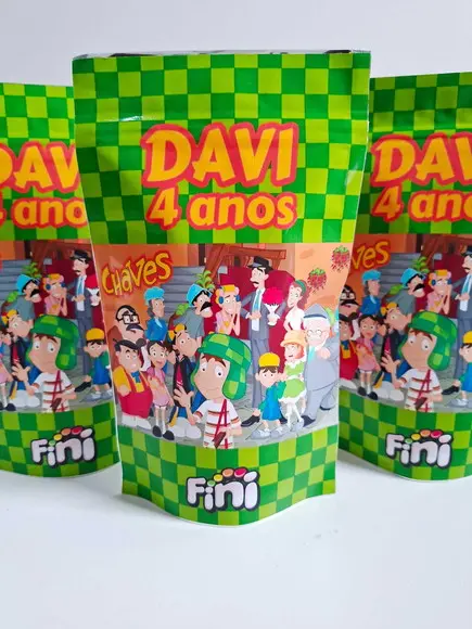 Saquinho Zip com Bala Fini 12x19,5cm Chaves