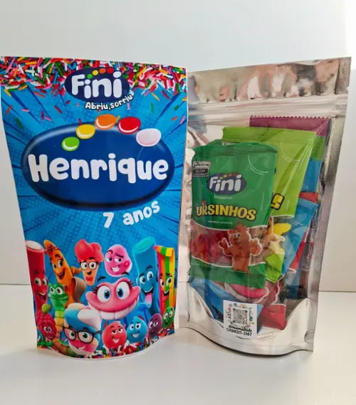 Saquinho Zip com Bala Fini 12x20 Fini