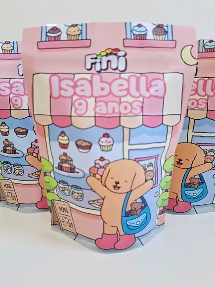 Saquinho Zip com Bala Fini 13x18cm Bobbie Goods