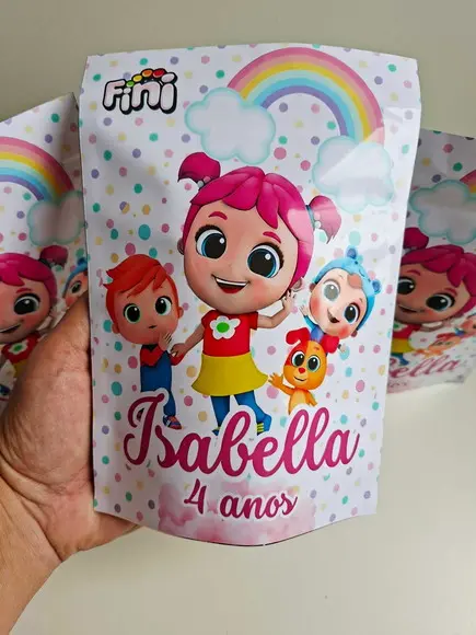 Saquinho Zip com Bala Fini 13x18cm Little Angel