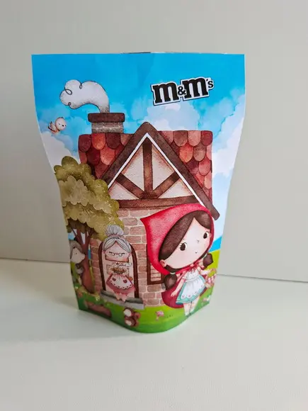 Saquinho Zip com M&ms 10x15 Chapeuzinho Vermelho