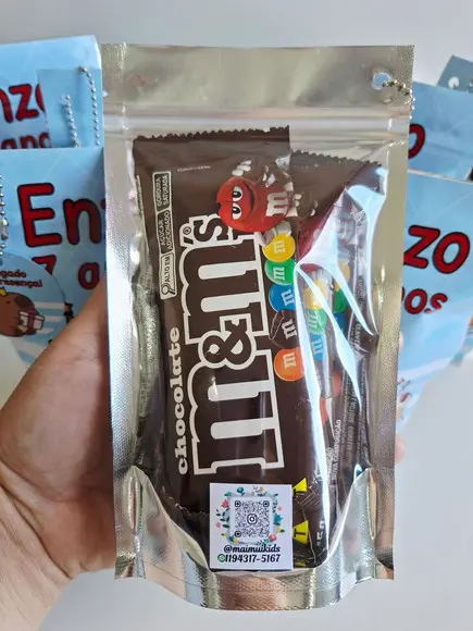 Saquinho Zip com M&ms 12x20 Capivara