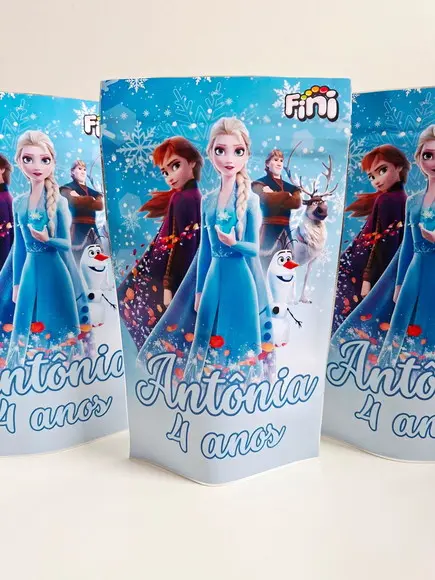 Saquinho Zip Lembrancinha 12x19,5 Frozen