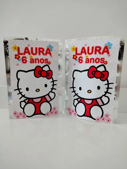 Saquinho Zip Lembrancinha 12x19,5 Hello Kitty