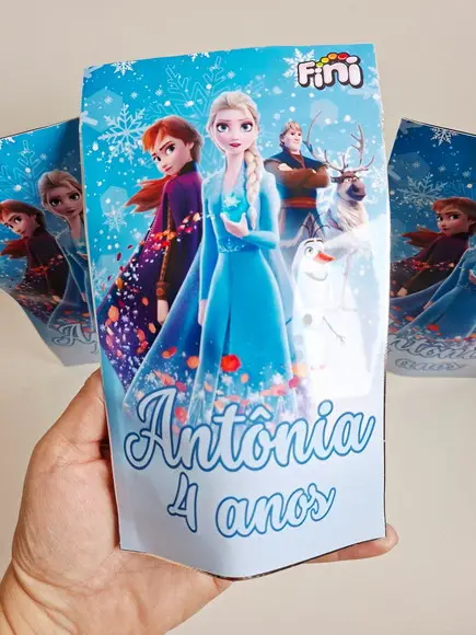 Saquinho Zip Lembrancinha 12x19,5 Frozen