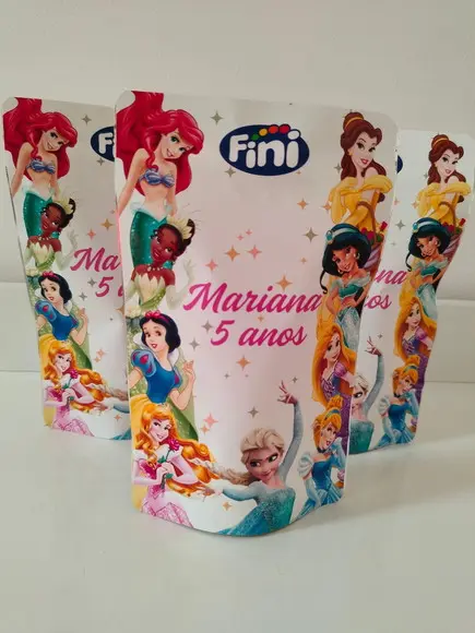 Saquinho Zip Lembrancinha 12x19,5 Princesas
