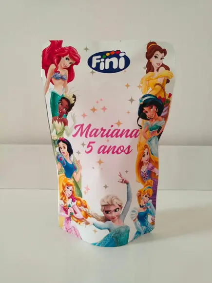 Saquinho Zip Lembrancinha 12x19,5 Princesas
