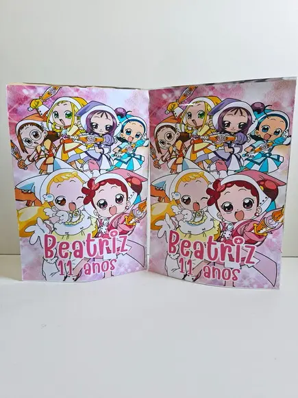 Saquinho Zip Lembrancinha 12x19,5 Ojamajo Doremi