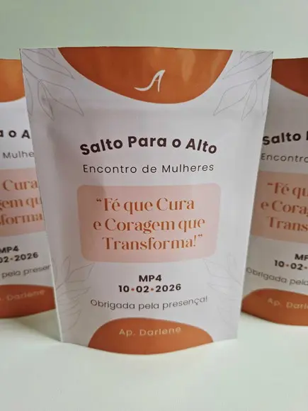 Saquinho Zip Lembrancinha 13x18 Cristão Igreja