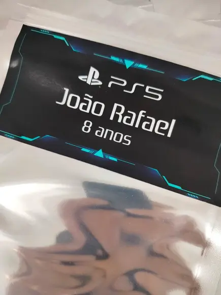 Saquinho Zip Lembrancinha 16x24 Playstation