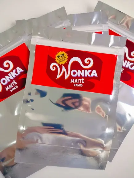 Saquinho Zip Lembrancinha 16x24 Wonka