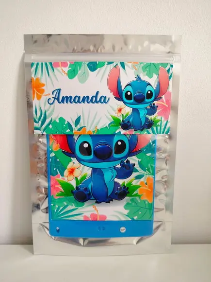 Saquinho Zip Lembrancinha 20x30 Stitch