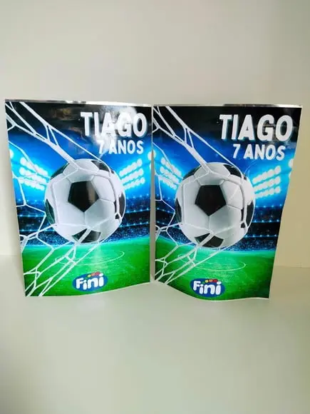 Saquinho Zip Lembrancinha com Fini Futebol