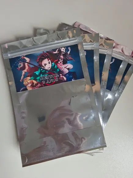 Saquinho Zip para Lembrancinha 16x24 Demon Slayer