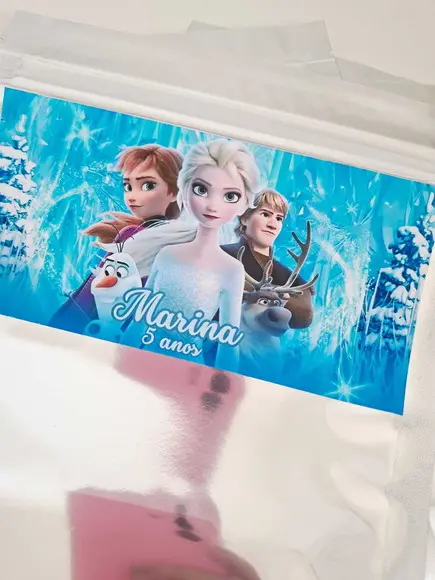 Saquinho Zip para Lembrancinha 16x24 Frozen