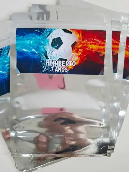 Saquinho Zip para Lembrancinha 16x24 Futebol