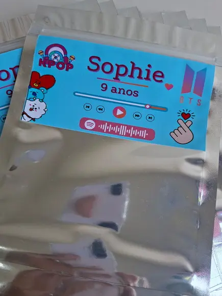 Saquinho Zip para Lembrancinha 16x24 Kpop