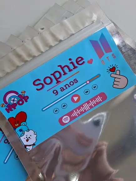 Saquinho Zip para Lembrancinha 16x24 Kpop