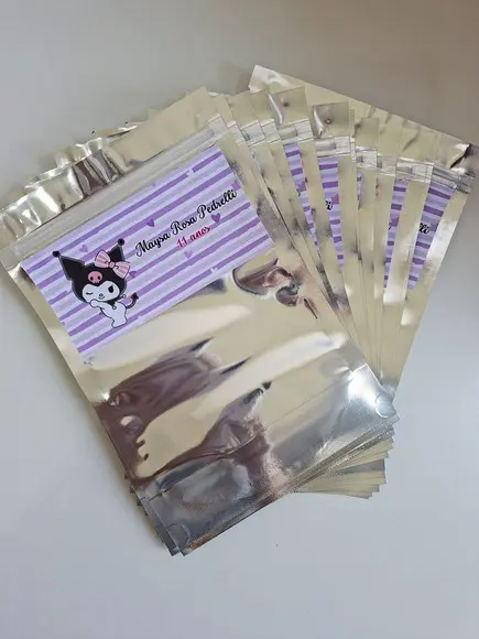 Saquinho Zip para Lembrancinha 16x24 Kuromi