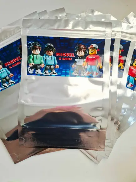 Saquinho Zip para Lembrancinha 16x24 Roblox