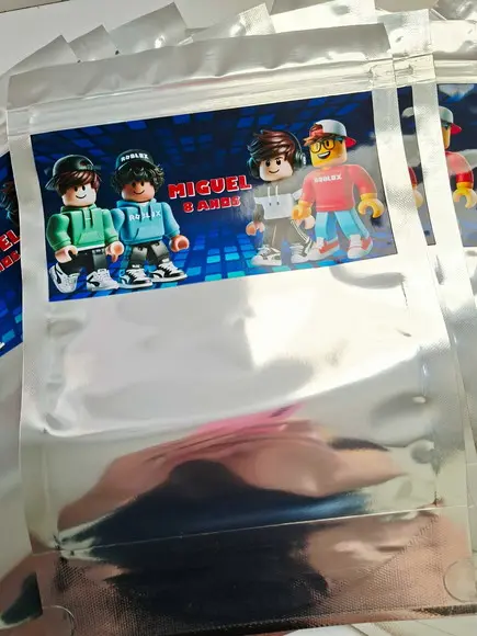 Saquinho Zip para Lembrancinha 16x24 Roblox