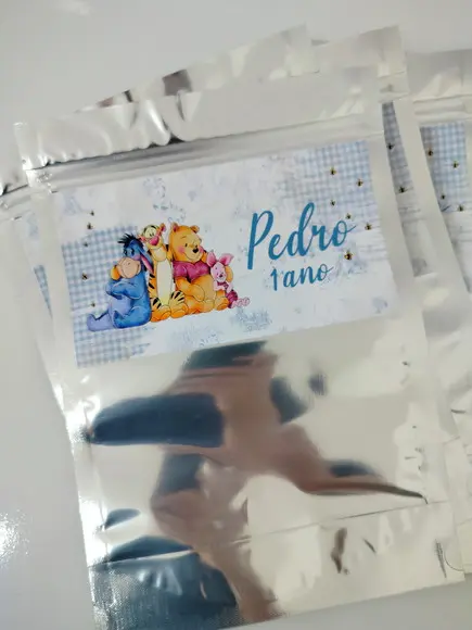 Saquinho Zip para Lembrancinha 16x24 no Tema Escolhido