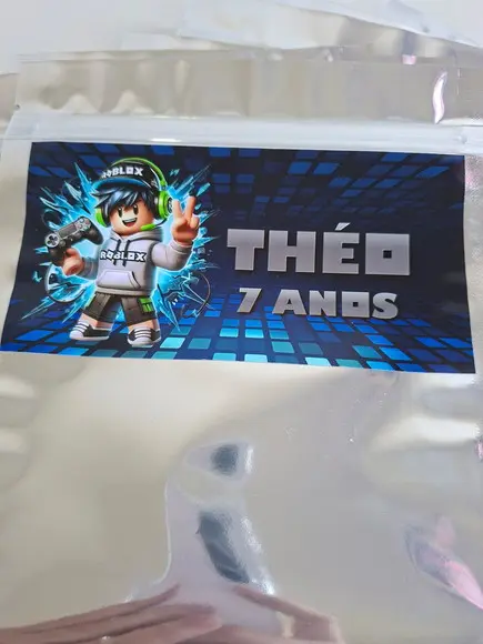 Saquinho Zip para Lembrancinha 16x24 Roblox