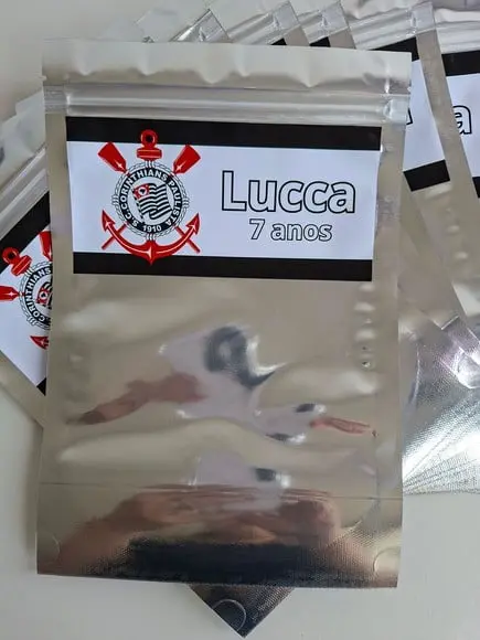 Saquinho Zip para Lembrancinha 16x24 Time