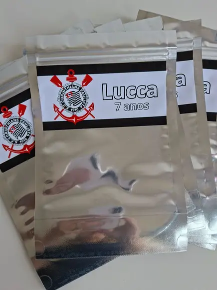 Saquinho Zip para Lembrancinha 16x24 Time