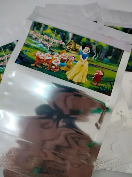 Saquinho Zip para Lembrancinha Branca de Neve