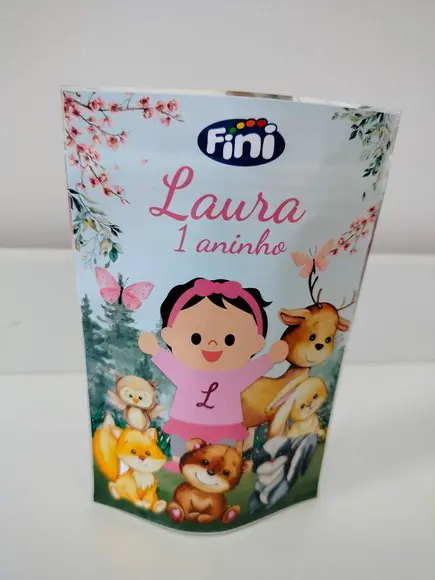 Saquinho Zip Personalizado 10x15 Bosque Encantado