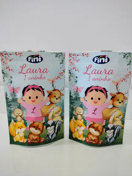 Saquinho Zip Personalizado 10x15 Bosque Encantado