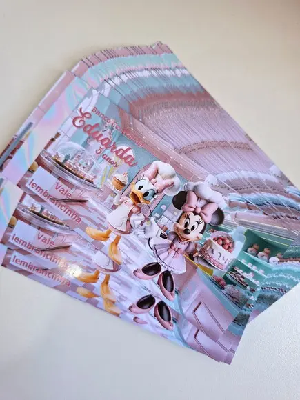 Vale Ticket Dinheirinho Personalizado Confeitaria