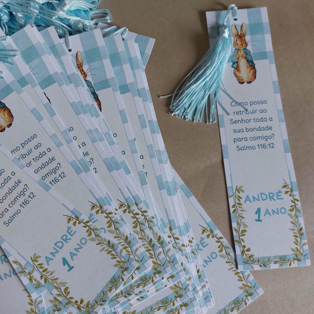 Marcador de Páginas com Tassel de Seda para lembrança de primei