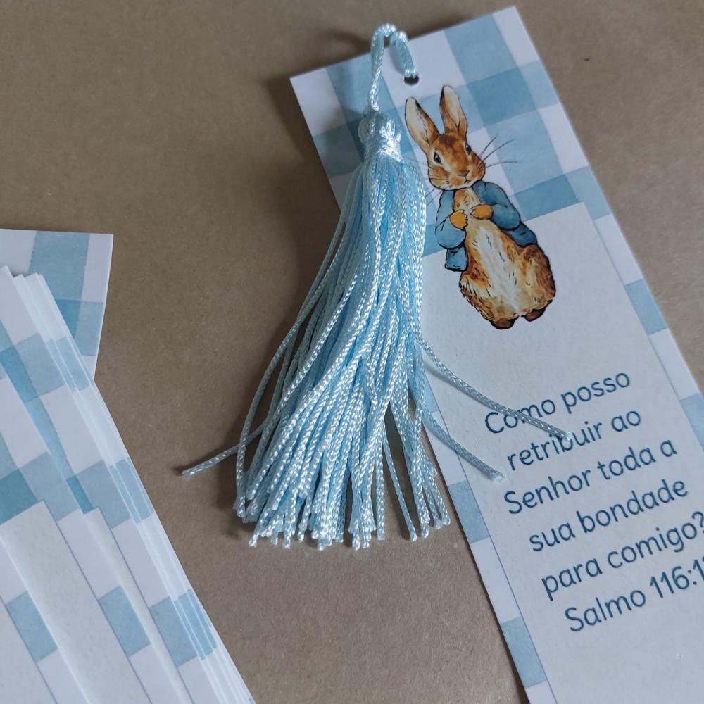 Marcador de Páginas com Tassel de Seda para lembrança de primei