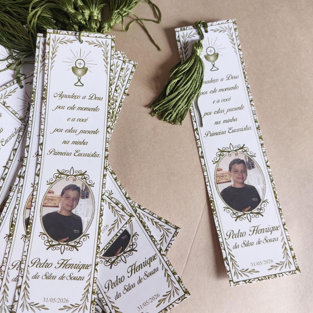 Marcador de Páginas com Tassel de Seda para lembrança de aniver