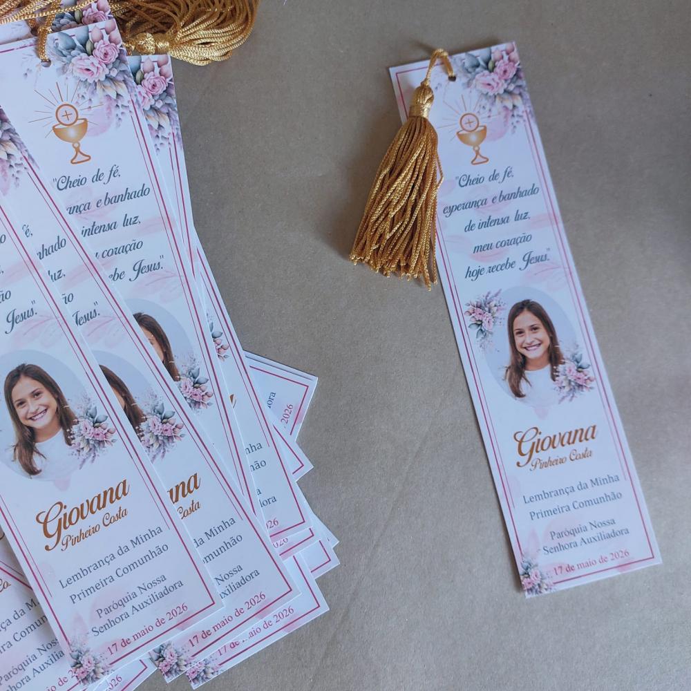 Marcador de Páginas com Tassel de Seda para lembrança de aniver