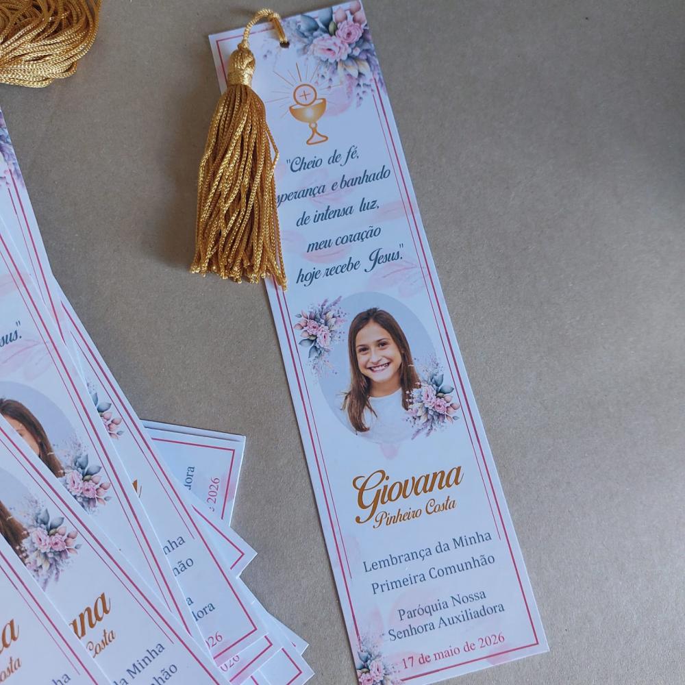 Marcador de Páginas com Tassel de Seda para lembrança de aniver